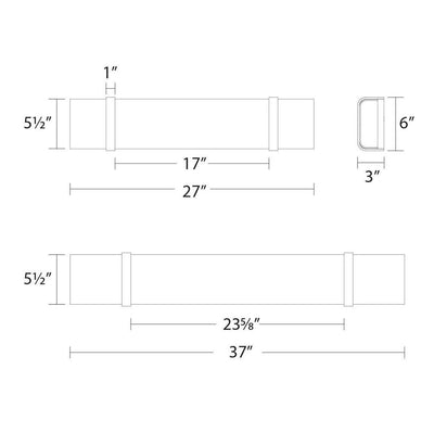 LED Steel Frame with Acrylic Diffuser Vanity Light - LV LIGHTING