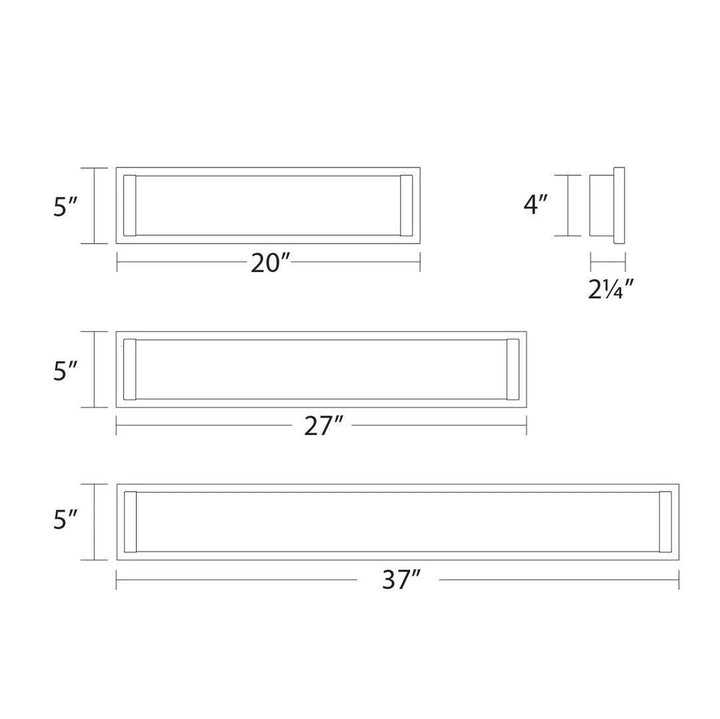 LED Steel Frame with Acrylic Diffuser Vanity Light - LV LIGHTING