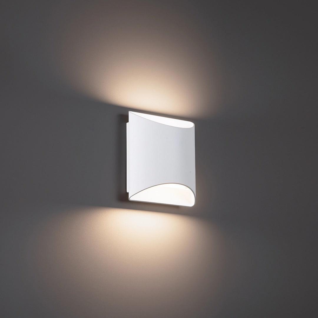 LED Aluminum Frame with Frosted Glass Diffuser Color Changeable Wall Sconce - LV LIGHTING