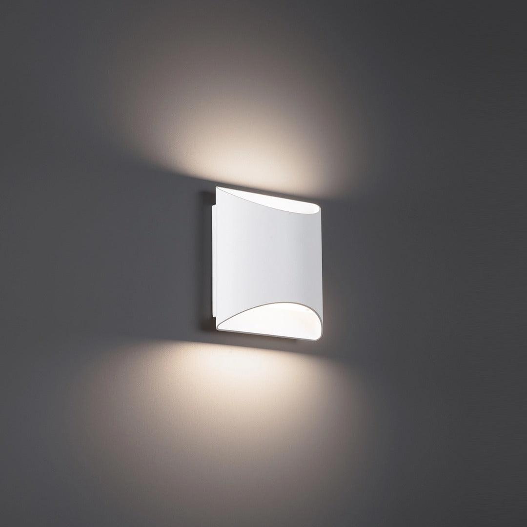 LED Aluminum Frame with Frosted Glass Diffuser Color Changeable Wall Sconce - LV LIGHTING