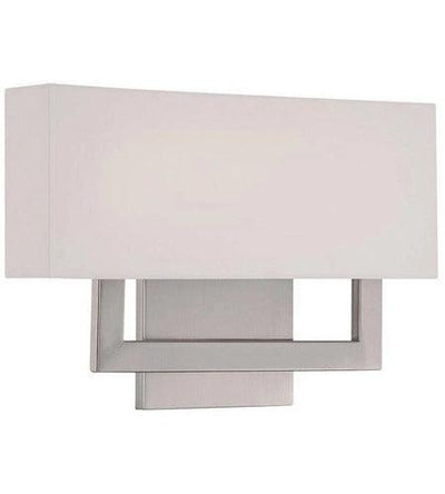 LED Aluminum Frame with Fabric Diffuser Wall Sconce - LV LIGHTING