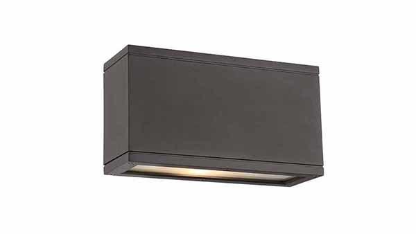 LED Aluminum Rectangular Frame with Acrylic Diffuser Outdoor Wall Sconce - LV LIGHTING