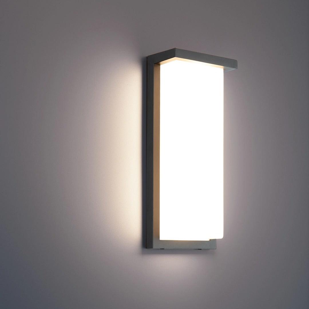 LED Black Aluminum Frame with Acrylic Diffuser Outdoor Wall Sconce - LV LIGHTING