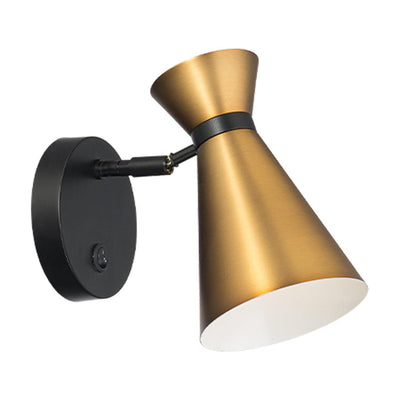 LED Black and Aged Brass Frame with Glass Diffuser Reading Light - LV LIGHTING