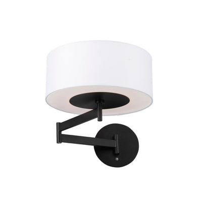 LED Aluminum Adjustable Arm with Fabric Diffuser Wall Sconce - LV LIGHTING