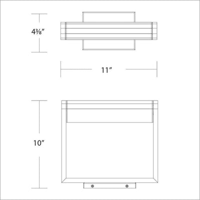 LED Aluminum Frame with Acrylic Diffuser Picture Light - LV LIGHTING