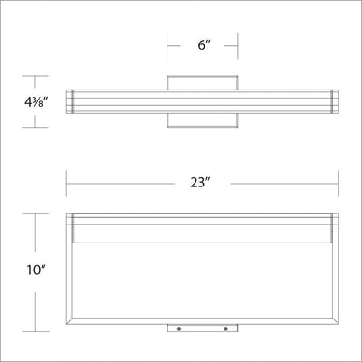 LED Aluminum Frame with Acrylic Diffuser Picture Light - LV LIGHTING