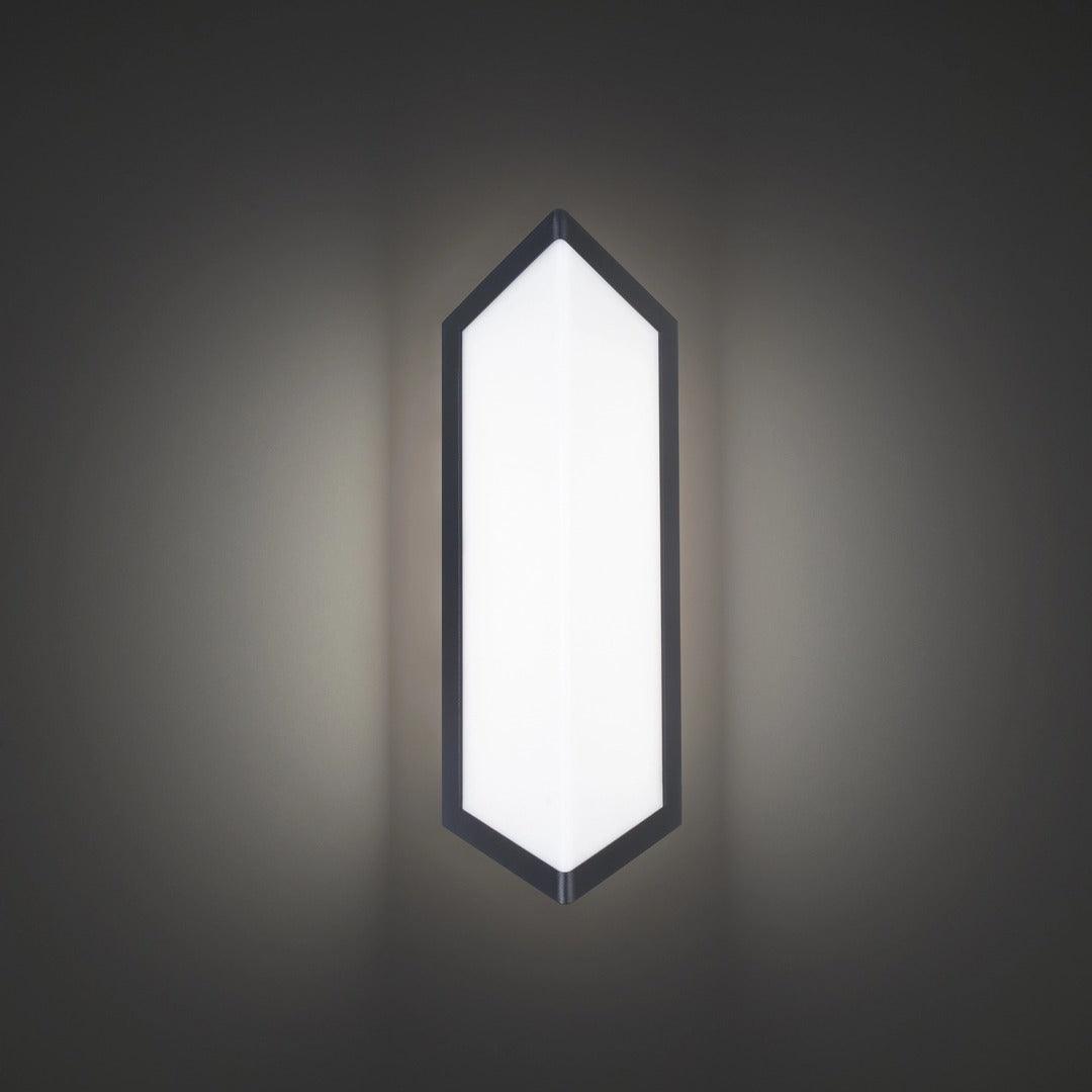 LED Aluminum Diamond Frame with Acrylic Diffuser Color Changeable Outdoor Wall Sconce - LV LIGHTING