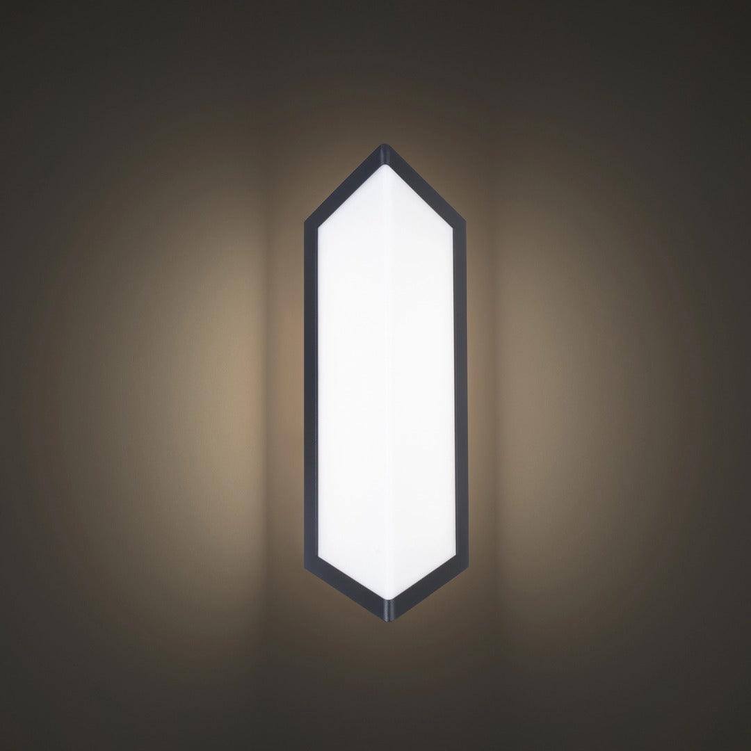 LED Aluminum Diamond Frame with Acrylic Diffuser Color Changeable Outdoor Wall Sconce - LV LIGHTING