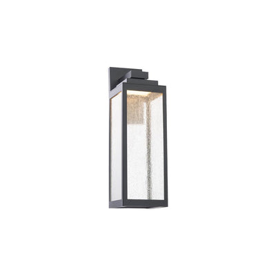 LED Aluminum Frame with Seedy Glass Shade Outdoor Wall Sconce - LV LIGHTING