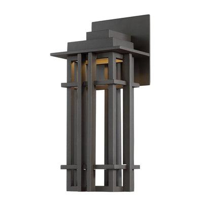 LED Bronze Aluminum Frame with Glass Diffuser Outdoor Wall Sconce - LV LIGHTING