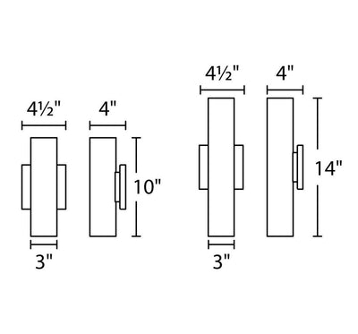 LED Cylindrical Aluminum Frame Outdoor Wall Sconce - LV LIGHTING