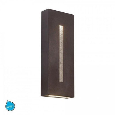 LED Bronze Frame with Glass Diffuser Outdoor Wall Sconce - LV LIGHTING
