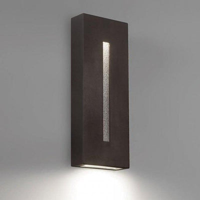 LED Bronze Frame with Glass Diffuser Outdoor Wall Sconce - LV LIGHTING