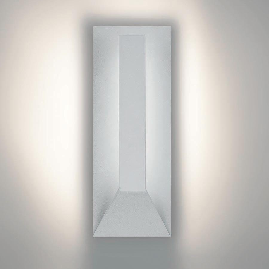 LED White Aluminum Frame with Glass Diffuser Outdoor Wall Sconce - LV LIGHTING