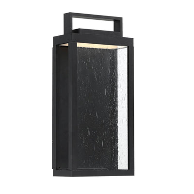 LED Aluminum Frame with Seedy Hammered Glass Frame Outdoor Wall Sconce - LV LIGHTING