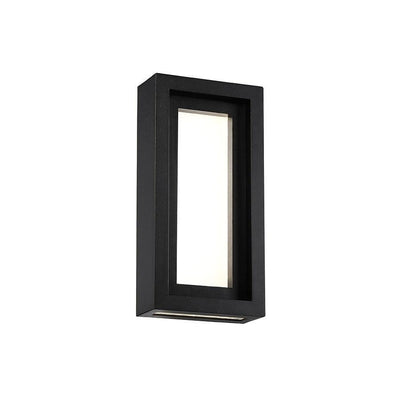 LED Black Aluminum Frame Rectangular Frame Outdoor Wall Sconce - LV LIGHTING