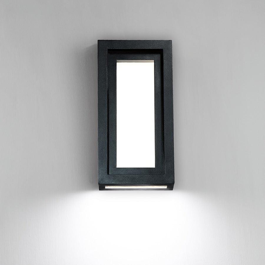 LED Black Aluminum Frame Rectangular Frame Outdoor Wall Sconce - LV LIGHTING