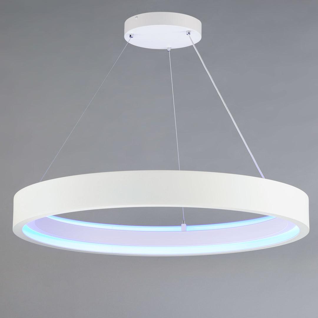 LED Aluminum Frame with Acrylic Diffuser Color Changeable Chandelier - LV LIGHTING