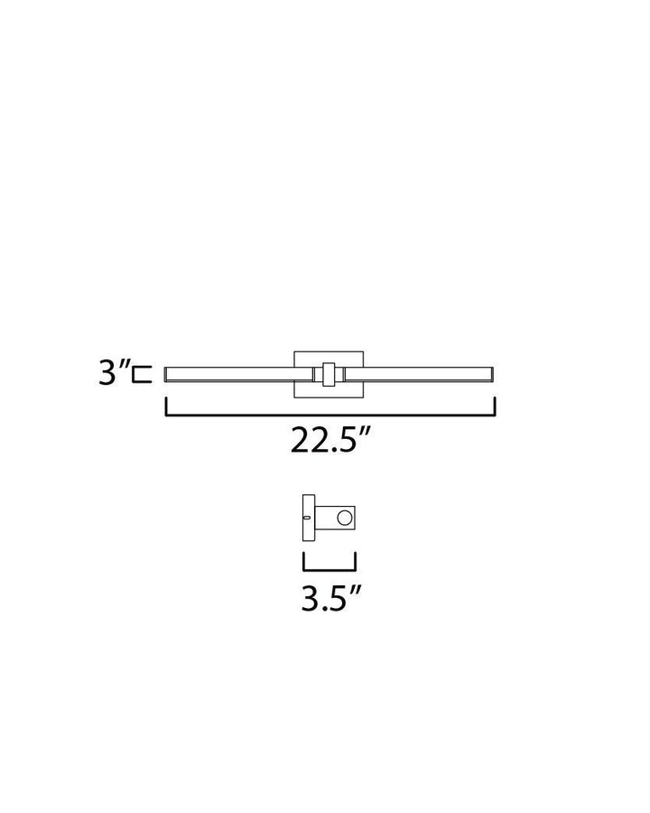 LED Aluminum Frame with Acrylic Diffuser Adjustable Vanity Light - LV LIGHTING
