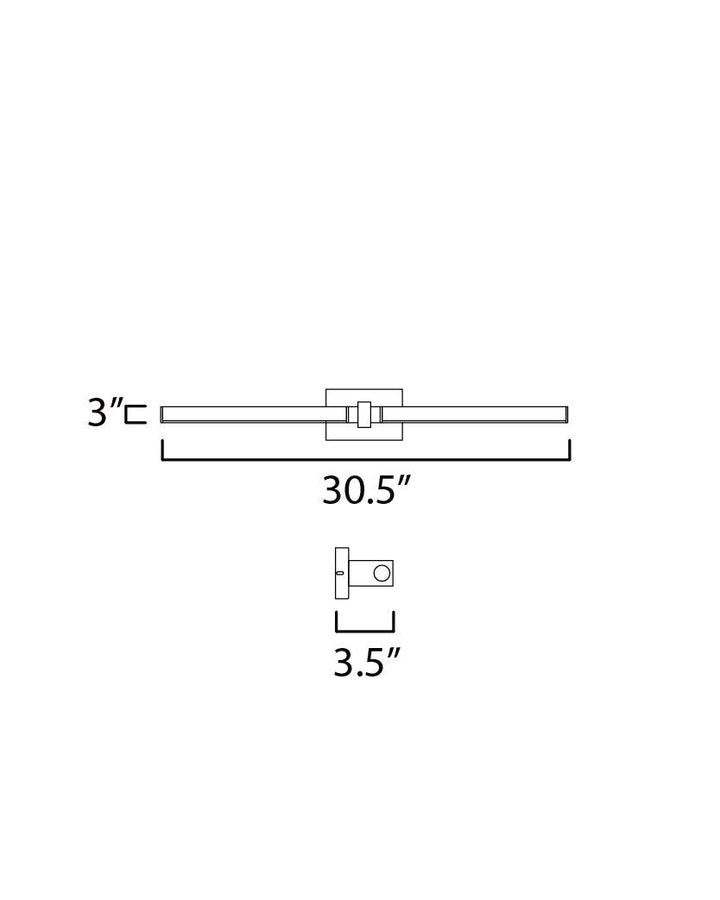 LED Aluminum Frame with Acrylic Diffuser Adjustable Vanity Light - LV LIGHTING