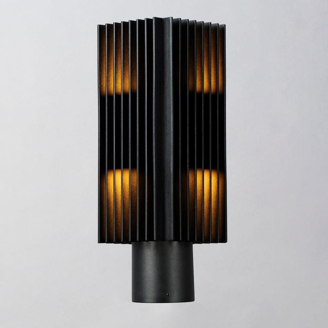 LED Black Aluminum Frame Outdoor Post Light - LV LIGHTING