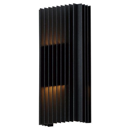 LED Black Aluminum Frame Outdoor Wall Sconce - LV LIGHTING