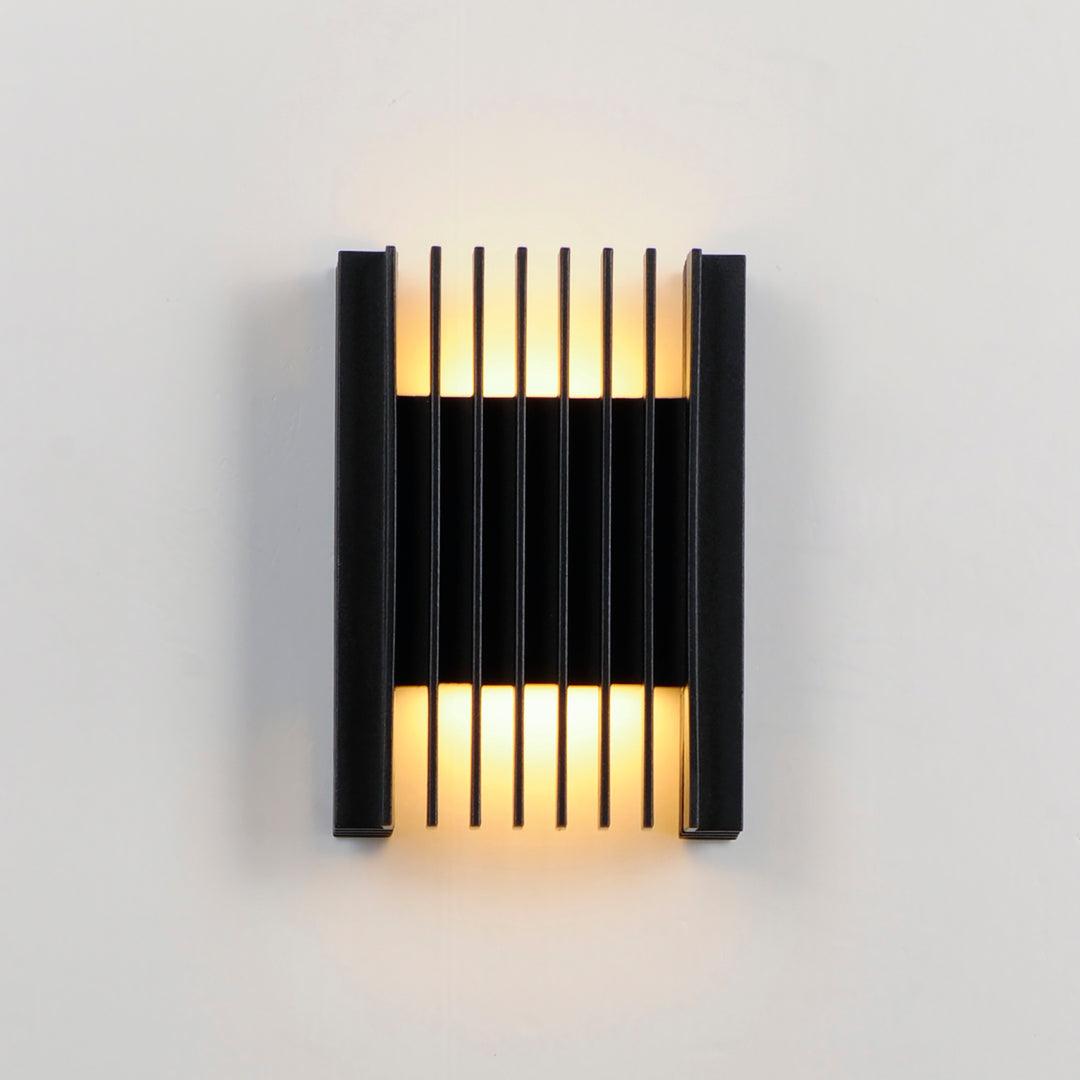 LED Black Aluminum Frame Outdoor Wall Sconce - LV LIGHTING