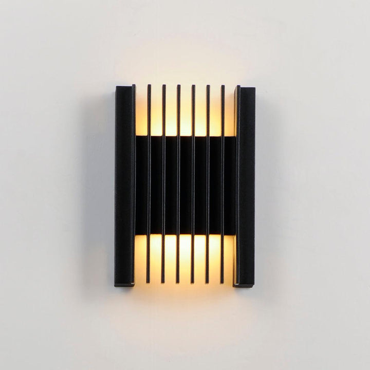 LED Black Aluminum Frame Outdoor Wall Sconce - LV LIGHTING