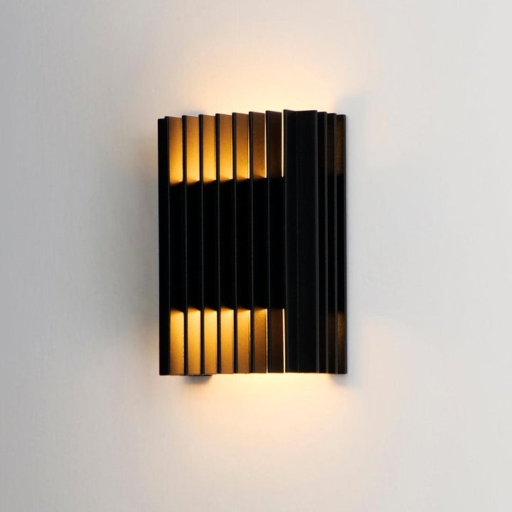 LED Black Aluminum Frame Outdoor Wall Sconce - LV LIGHTING