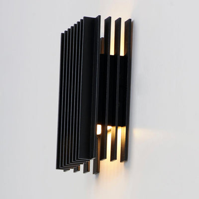 LED Black Aluminum Frame Outdoor Wall Sconce - LV LIGHTING