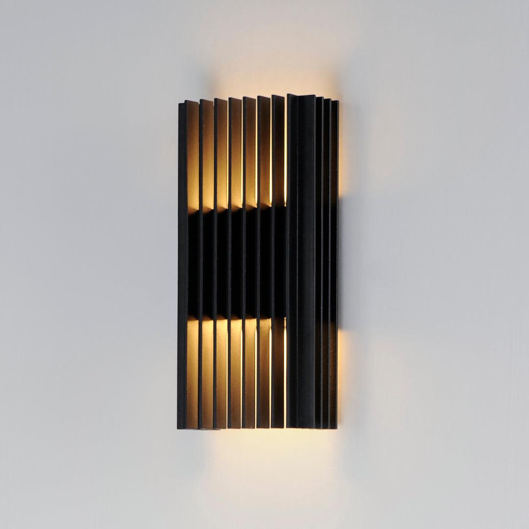 LED Black Aluminum Frame Outdoor Wall Sconce - LV LIGHTING