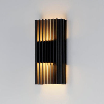 LED Black Aluminum Frame Outdoor Wall Sconce - LV LIGHTING