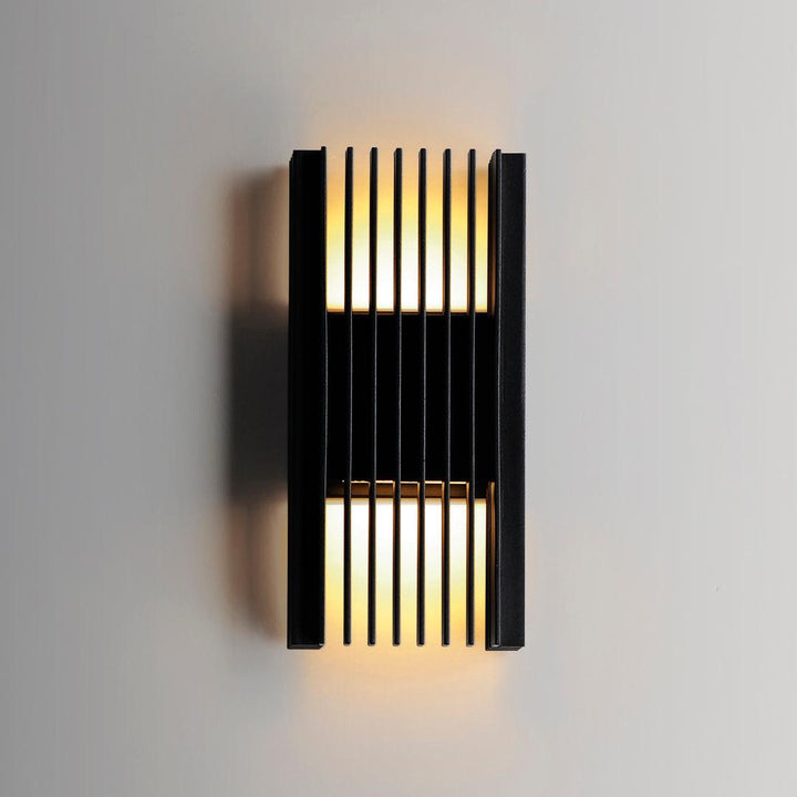 LED Black Aluminum Frame Outdoor Wall Sconce - LV LIGHTING