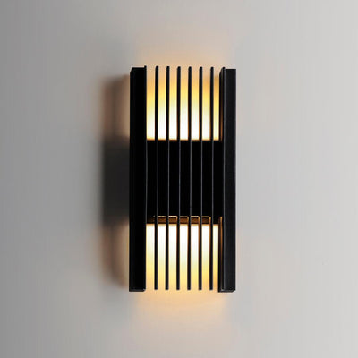 LED Black Aluminum Frame Outdoor Wall Sconce - LV LIGHTING