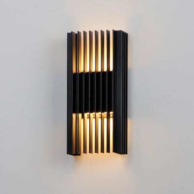 LED Black Aluminum Frame Outdoor Wall Sconce - LV LIGHTING