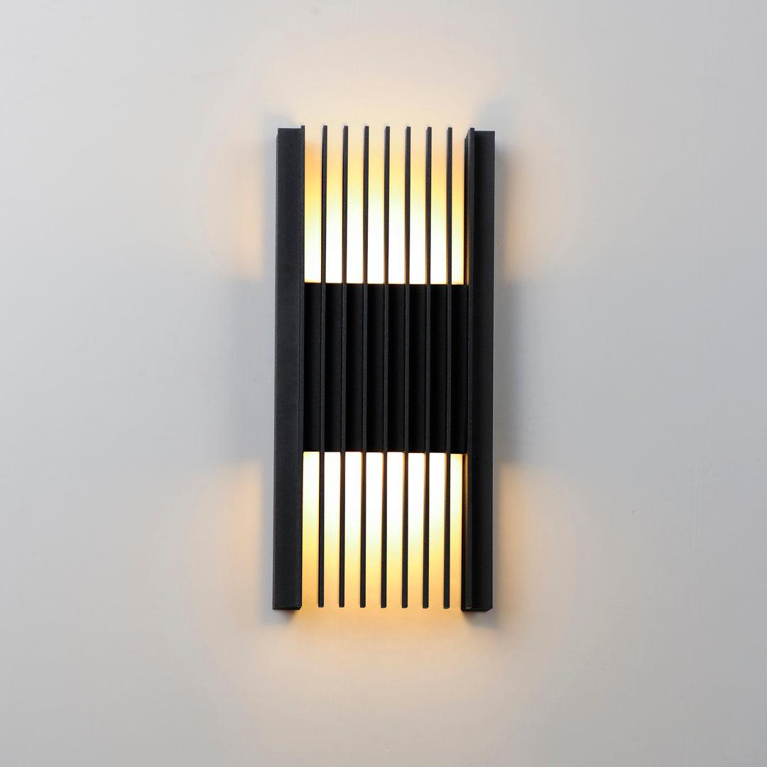 LED Black Aluminum Frame Outdoor Wall Sconce - LV LIGHTING