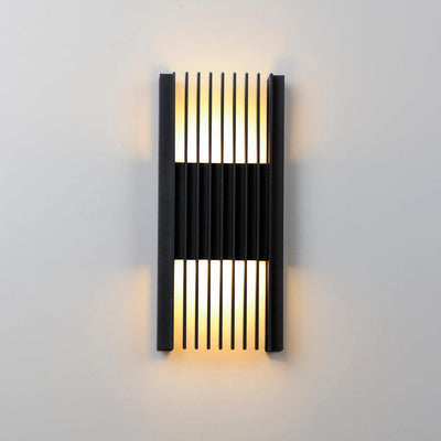 LED Black Aluminum Frame Outdoor Wall Sconce - LV LIGHTING