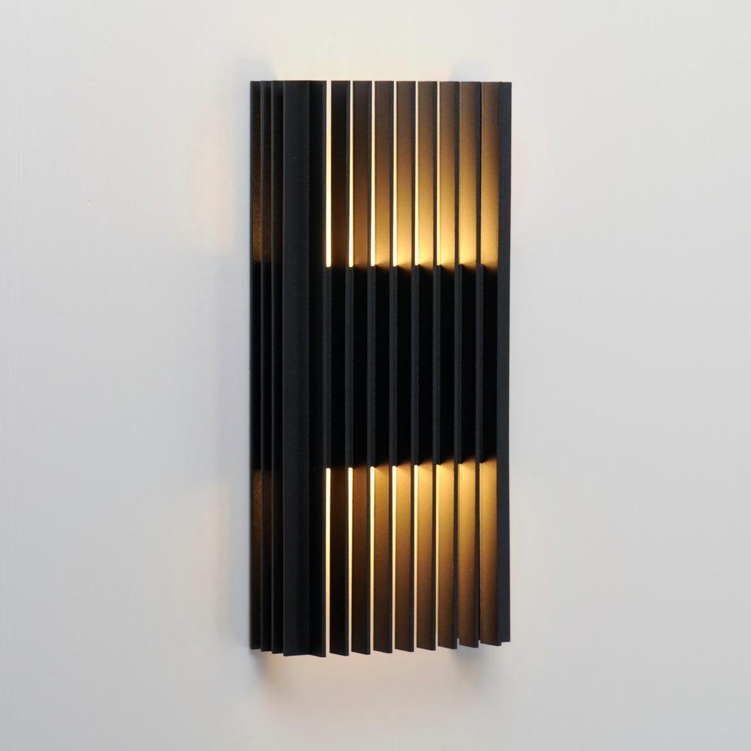 LED Black Aluminum Frame Outdoor Wall Sconce - LV LIGHTING
