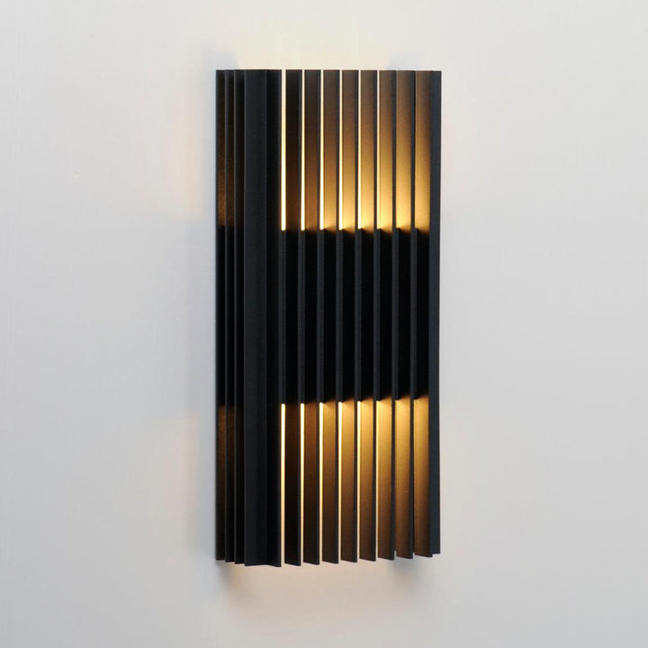 LED Black Aluminum Frame Outdoor Wall Sconce - LV LIGHTING