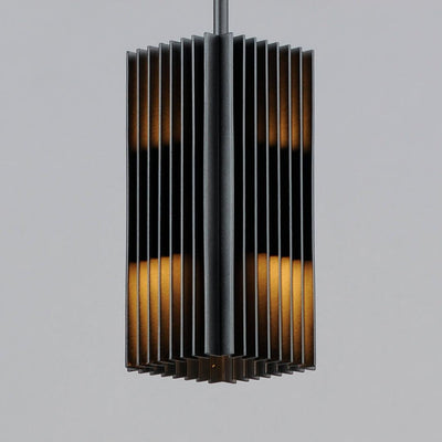 LED Black Aluminum Frame Outdoor Pendant - LV LIGHTING