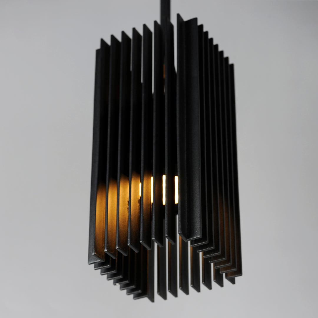 LED Black Aluminum Frame Outdoor Pendant - LV LIGHTING