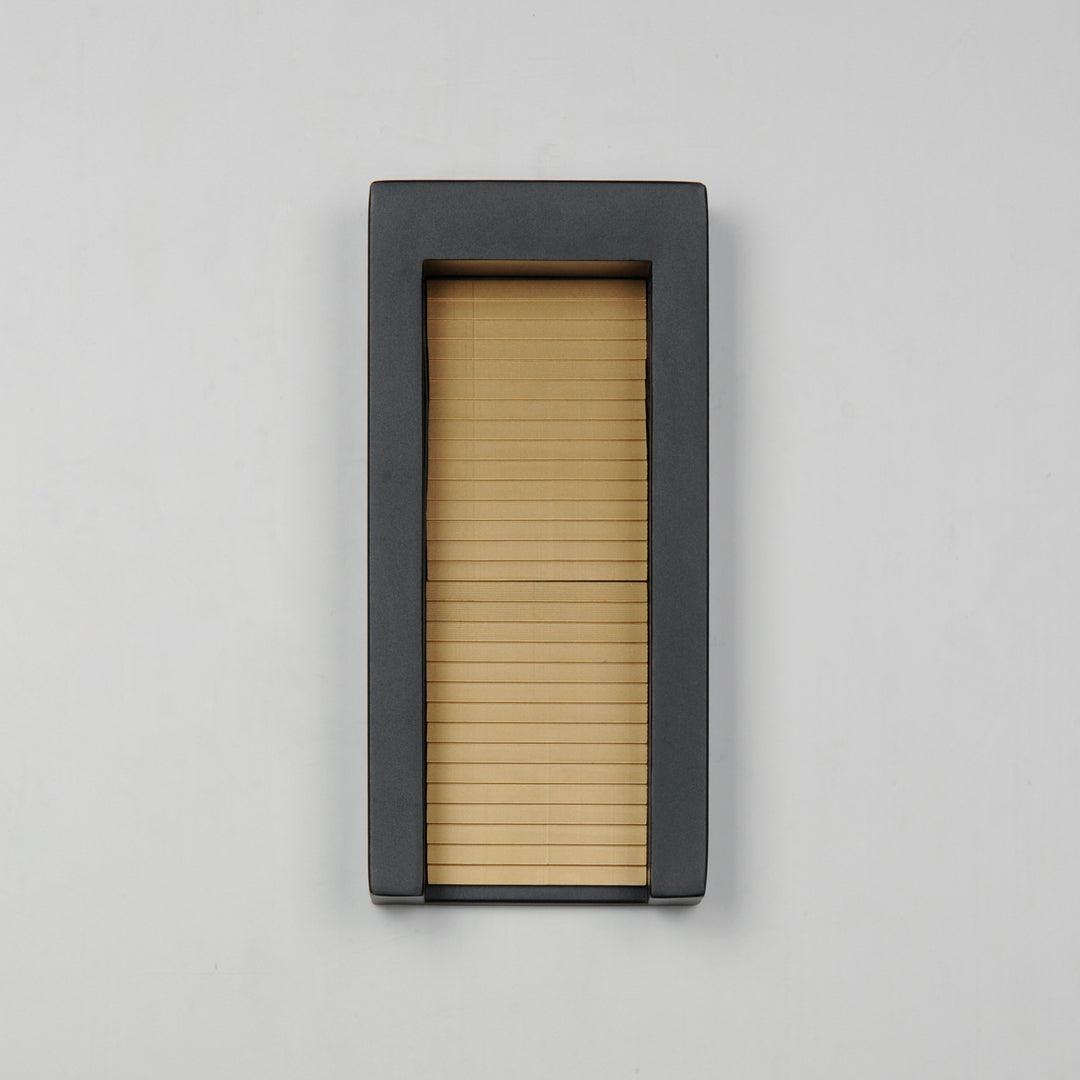 LED Black and Gold Rectangular Frame Outdoor Wall Sconce - LV LIGHTING
