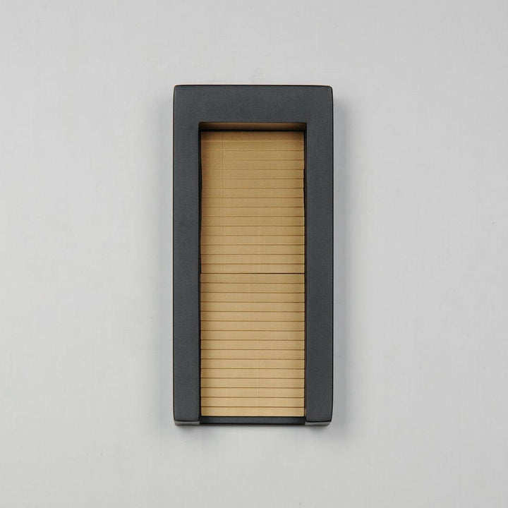 LED Black and Gold Rectangular Frame Outdoor Wall Sconce - LV LIGHTING