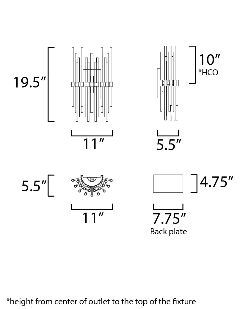 Divine 2-Light Wall Sconce