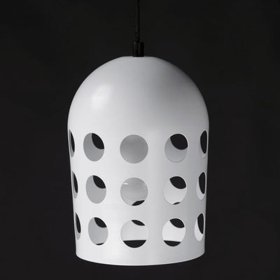 Black with White Dot Open Hole Shade Pendant - LV LIGHTING