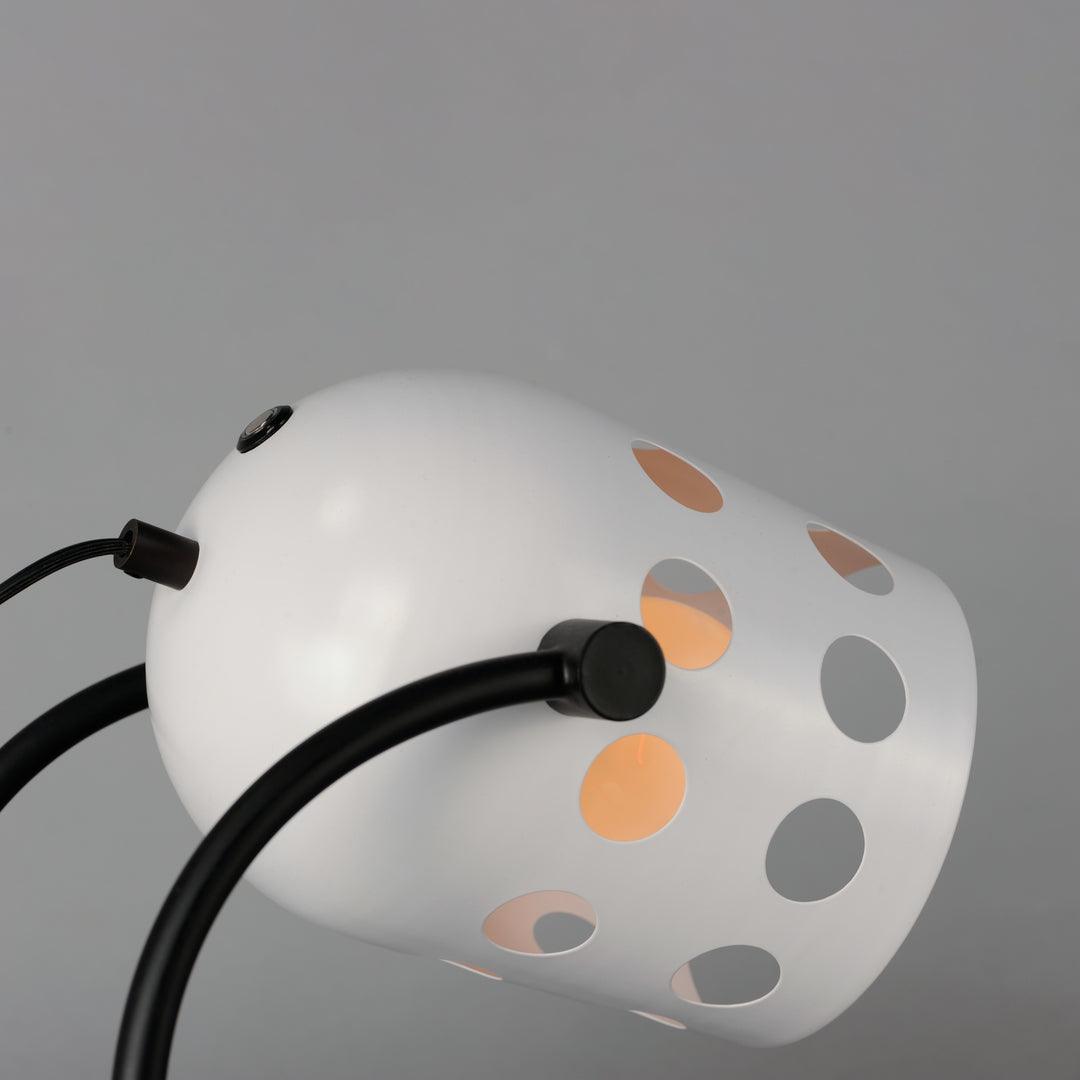 Black with White Dot Open Hole Shade Table Lamp - LV LIGHTING