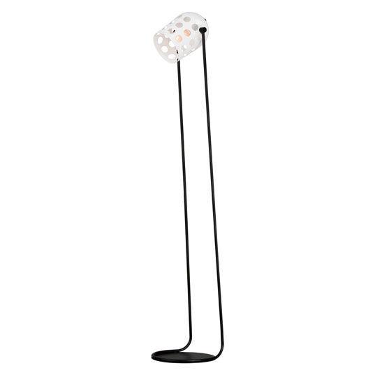 Black with White Dot Open Hole Shade Floor Lamp - LV LIGHTING