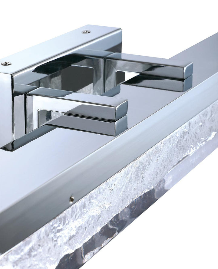 LED Aluminum Frame with Ice Acrylic Glass Vanity Light - LV LIGHTING