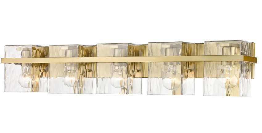 Steel Frame with Clear Rectangular Glass Shade Vanity Light